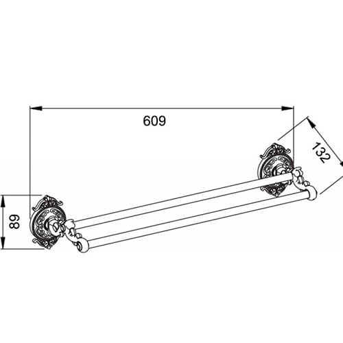 Держатель полотенца 550 Hayta 13960-2 Держатель полотенца 550 Hayta 13960-2