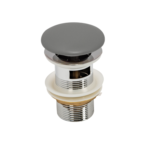 Донный клапан AVS с переливом, серый матовый Донный клапан AVS с переливом, серый матовый