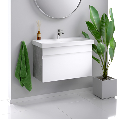 Тумба с раковиной Aqwella Smart SRT0108BS 80 белая Тумба с раковиной Aqwella Smart SRT0108BS 80 белая