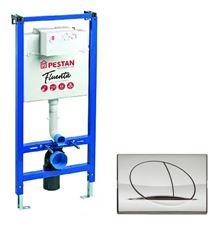 Инсталляция д/унитаза + клавиша хром гл. PLAY PESTAN Инсталляция д/унитаза + клавиша хром гл. PLAY PESTAN