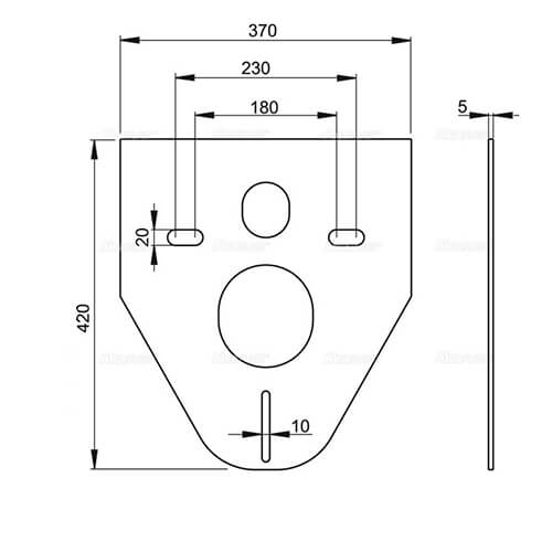 Звукоизоляционная плита с принадлежностями Alcaplast M930 Звукоизоляционная плита с принадлежностями Alcaplast M930