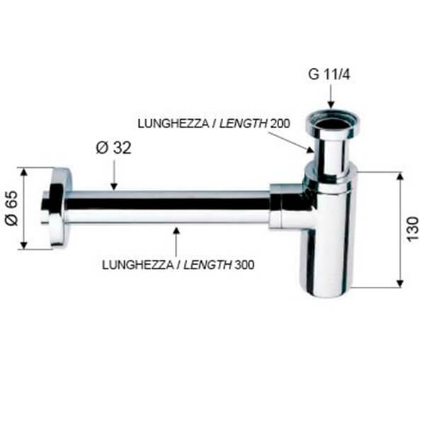 Сифон 32 SANTERA ST958L Сифон 32 SANTERA ST958L