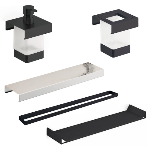 Комплект аксессуаров Indissima Barra Inda A8883DNE+A8809NNE+A8809MHW+A8867MNE21+A8810MNE21 Комплект аксессуаров Indissima Barra Inda A8883DNE+A8809NNE+A8809MHW+A8867MNE21+A8810MNE21