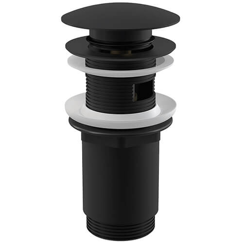Донный клапан Alcaplast A392BLACK черный матовый Донный клапан Alcaplast A392BLACK черный матовый