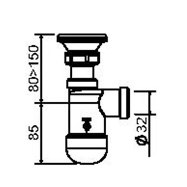 Сифон для раковины 1 1/4 SantecPro AQ36032 Сифон для раковины 1 1/4 SantecPro AQ36032