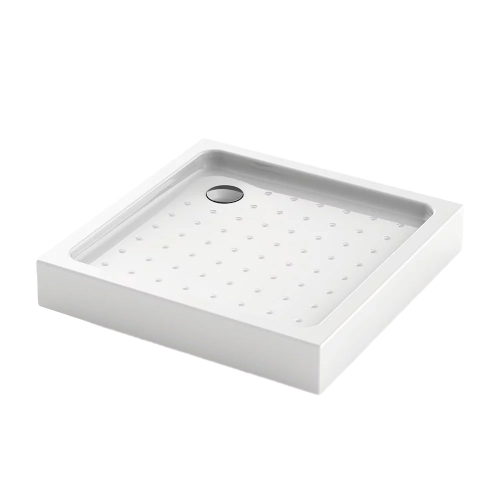 Поддон для душа Veconi Tezeo 90x90 белый, квадратный, акрил, с сифоном Поддон для душа Veconi Tezeo 90x90 белый, квадратный, акрил, с сифоном
