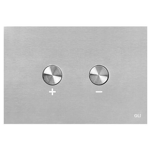 Панель смыва пневмат двойной/слив СТАЛЬ мат.хром, антивандал Blink OLI Панель смыва пневмат двойной/слив СТАЛЬ мат.хром, антивандал Blink OLI