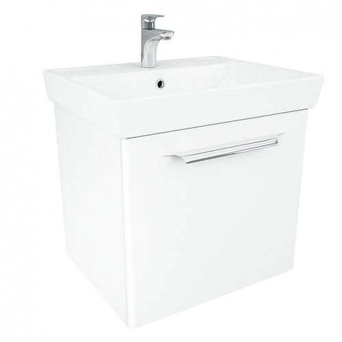 Тумба 700 1ящ + Раковина Q70 Белый мат Lande DIBORG Тумба 700 1ящ + Раковина Q70 Белый мат Lande DIBORG