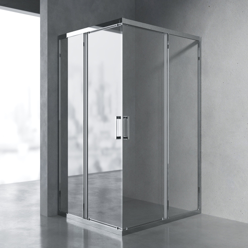 Душевой уголок AVS Куб 100x90 профиль хром, стекло прозрачное Душевой уголок AVS Куб 100x90 профиль хром, стекло прозрачное