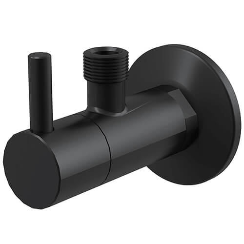 Кран угловой 1/2х3/8 круглый Alcaplast ARV001-BLACK Кран угловой 1/2х3/8 круглый Alcaplast ARV001-BLACK
