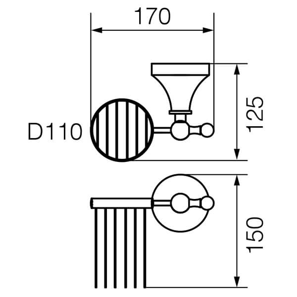 Держатель универсальный Gialetta Veragio VR.GIL-6453.BR Держатель универсальный Gialetta Veragio VR.GIL-6453.BR