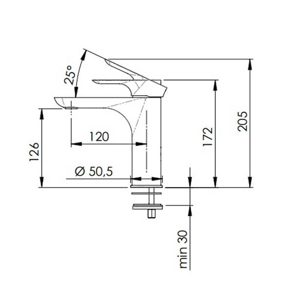 Смеситель для раковины Remer Infinity I12BG золото Смеситель для раковины Remer Infinity I12BG золото
