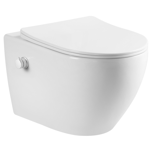 Унитаз подвесной AVS Плутон белый, с функцией биде