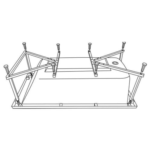 Каркас для ванны AVS Дана 820-0201 170х70 Каркас для ванны AVS Дана 820-0201 170х70