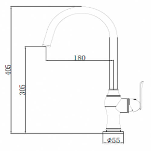Смеситель для кухни Kitchen collection LB115002 ch хром Смеситель для кухни Kitchen collection LB115002 ch хром