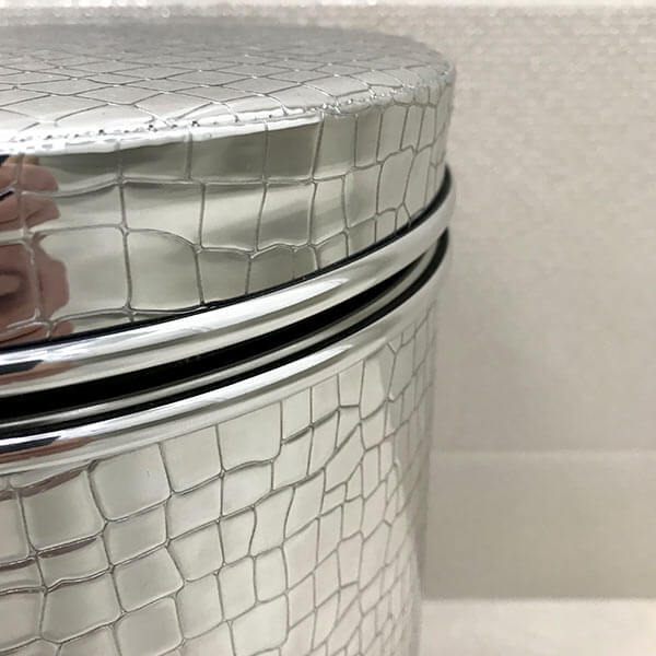 Ведро для мусора AVS серебро (крокодил) 5 л Ведро для мусора AVS серебро (крокодил) 5 л