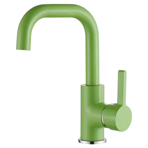 Смеситель для раковины Accoona A9687K зеленый Смеситель для раковины Accoona A9687K зеленый