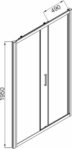 Душевая дверь в нишу AVS Квант 120 профиль белый матовый, стекло прозрачное Душевая дверь в нишу AVS Квант 120 профиль белый матовый, стекло прозрачное