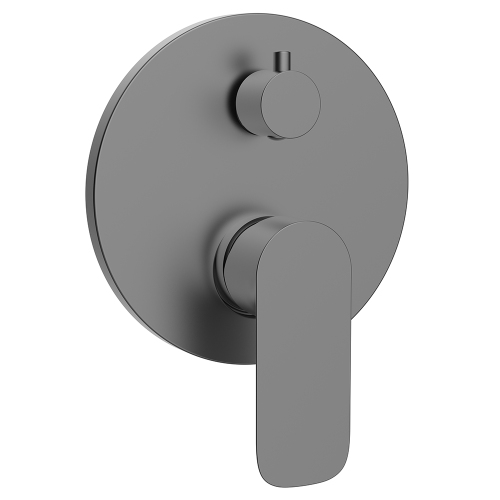 Смеситель для ванны и душа AVS Basic с внутренней частью, оружейная сталь Смеситель для ванны и душа AVS Basic с внутренней частью, оружейная сталь