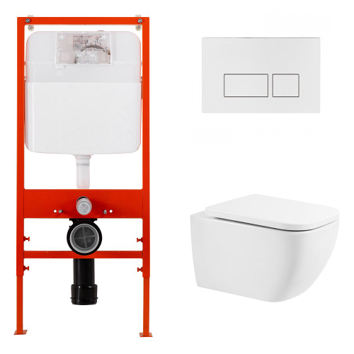 Комплект BelBagno 3в1: Инсталляция BB026 + Унитаз подвесной BB10100CHR + Кнопка смыва BB042BL белая Комплект BelBagno 3в1: Инсталляция BB026 + Унитаз подвесной BB10100CHR + Кнопка смыва BB042BL белая