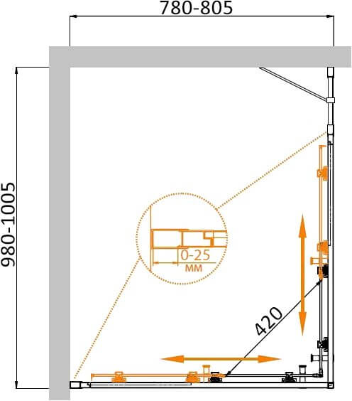 Душевой уголок Cezares Molveno MOLVENO-AH-21-80+20-C-Cr-IV 120x80 профиль хром, прозрачное стекло Душевой уголок Cezares Molveno MOLVENO-AH-21-80+20-C-Cr-IV 120x80 профиль хром, прозрачное стекло