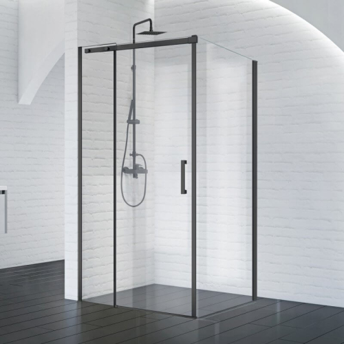 Душевой уголок BelBagno Acqua ACQUA-AH-1-120/90-C-NERO 120х90 профиль черный, прозрачное стекло Душевой уголок BelBagno Acqua ACQUA-AH-1-120/90-C-NERO 120х90 профиль черный, прозрачное стекло