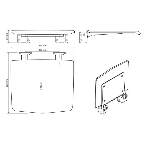 Сиденье для душа Hotel Bemeta 203025074 Сиденье для душа Hotel Bemeta 203025074