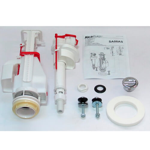 Арматура для унитаза 1/2 двойной смыв Alcaplast SA08AS Арматура для унитаза 1/2 двойной смыв Alcaplast SA08AS