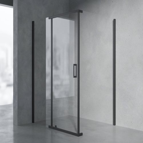 Душевой уголок AVS Фаворит 90x90 профиль черный матовый, стекло прозрачное Душевой уголок AVS Фаворит 90x90 профиль черный матовый, стекло прозрачное