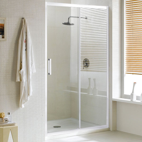 Душевая дверь в нишу AVS Квант 120 профиль белый матовый, стекло прозрачное Душевая дверь в нишу AVS Квант 120 профиль белый матовый, стекло прозрачное