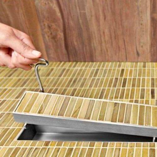 Водоотводящий желоб под плитку AlcaPlast APZ106-850 LOW Водоотводящий желоб под плитку AlcaPlast APZ106-850 LOW