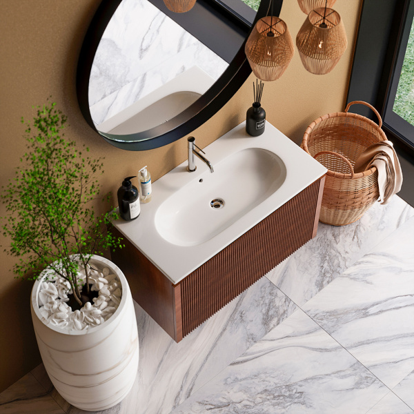 Тумба с раковиной AVS Форте 90 дуб Тумба с раковиной AVS Форте 90 дуб