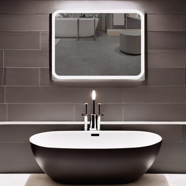 Зеркало с подсветкой AVS Байкал 100x80 см, антипар Зеркало с подсветкой AVS Байкал 100x80 см, антипар