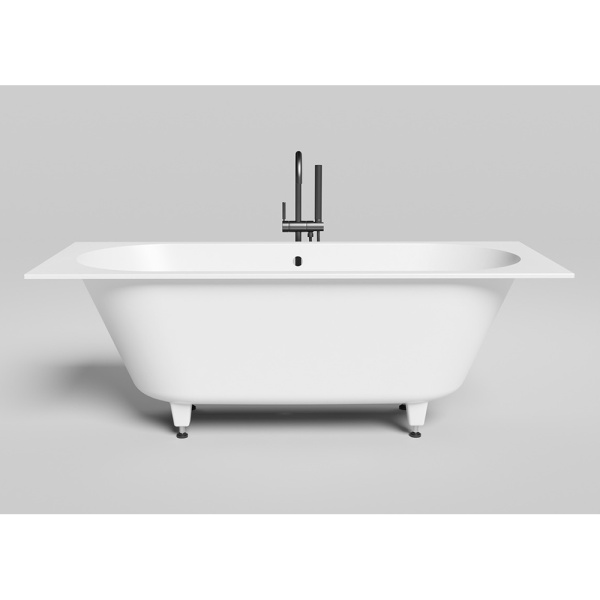 Ванна из искусственного камня Salini Ornella Axis S-Sense 170x75 белая, с ножками  Ванна из искусственного камня Salini Ornella Axis S-Sense 170x75 белая, с ножками