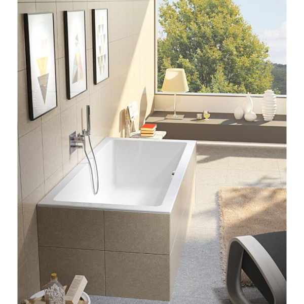 Акриловая ванна RIHO Lugo velvet 190х90 белая матовая, без ножек Акриловая ванна RIHO Lugo velvet 190х90 белая матовая, без ножек