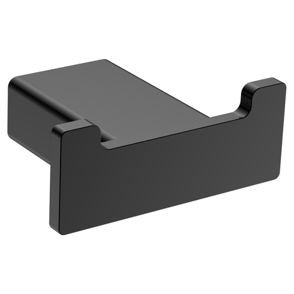 Крючок AVS Swart, черный матовый, двойной Крючок AVS Swart, черный матовый, двойной