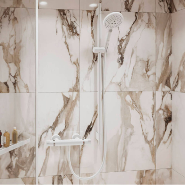 Душевая штанга с шлангом Hansgrohe Unica S Puro 28632700 белый матовый Душевая штанга с шлангом Hansgrohe Unica S Puro 28632700 белый матовый