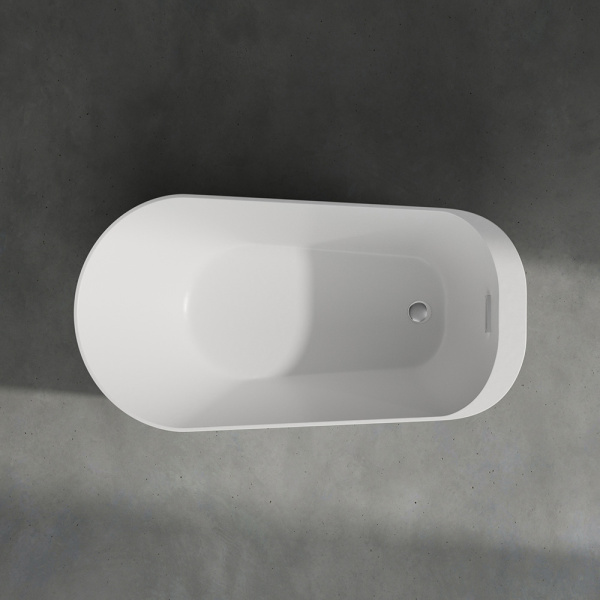 Акриловая ванна AVS Нона 150х80 белая матовая с донным клапаном