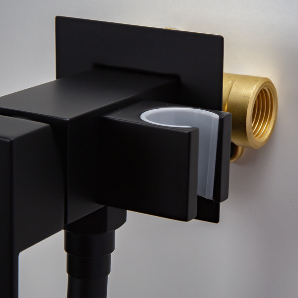 Гигиенический душ со смесителем AVS Cube черный матовый Гигиенический душ со смесителем AVS Cube черный матовый