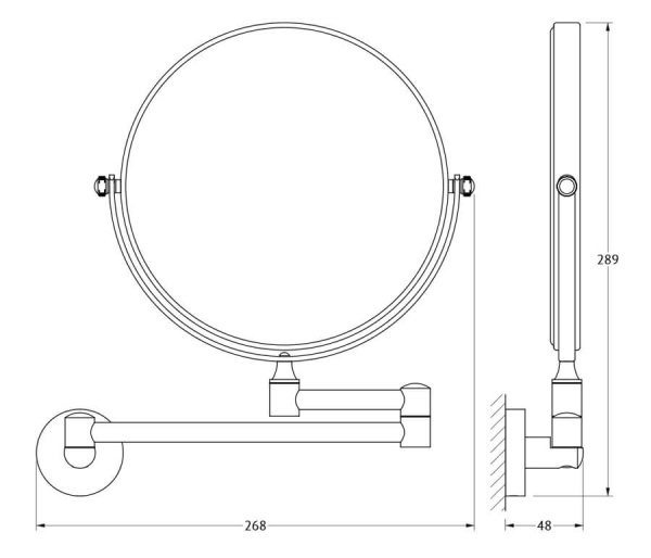 Зеркало косметическое Harmonie Artwelle HAR 056 Зеркало косметическое Harmonie Artwelle HAR 056