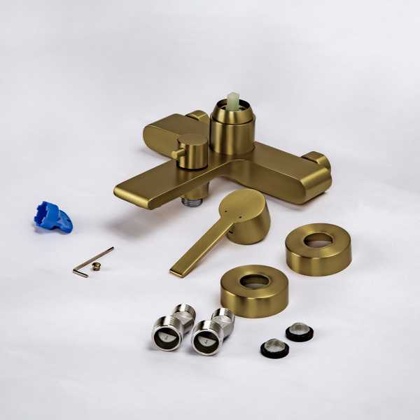 Смеситель для ванны и душа AVS Elegant брашированное золото Смеситель для ванны и душа AVS Elegant брашированное золото