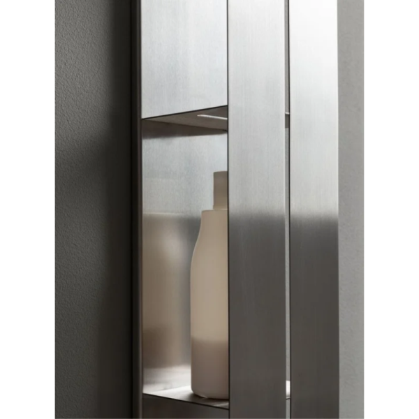 Полка Aquanet Магнум Н 334114 брашированная сталь Полка Aquanet Магнум Н 334114 брашированная сталь