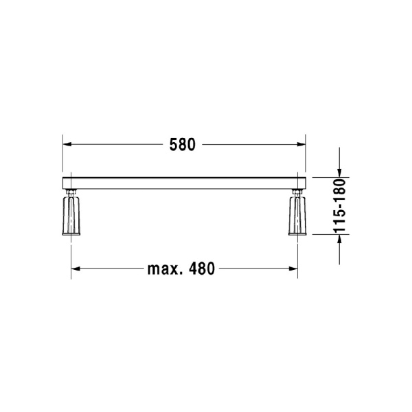 790127000000000 Ножки д/ванны D-Code DURAVIT 790127000000000 Ножки д/ванны D-Code DURAVIT