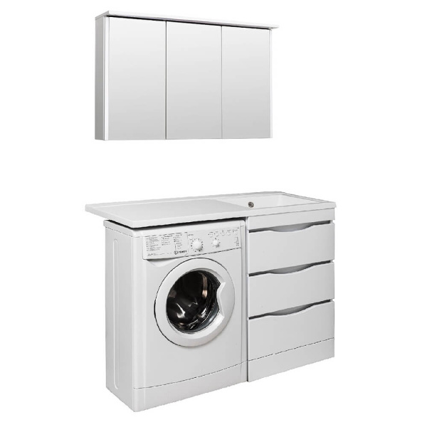 Тумба с раковиной Runo Орион УТ000003442+00-00001025 120 см правая Тумба с раковиной Runo Орион УТ000003442+00-00001025 120 см правая