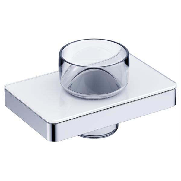 Стакан подвесной AVS Bishop, хром/белый Стакан подвесной AVS Bishop, хром/белый