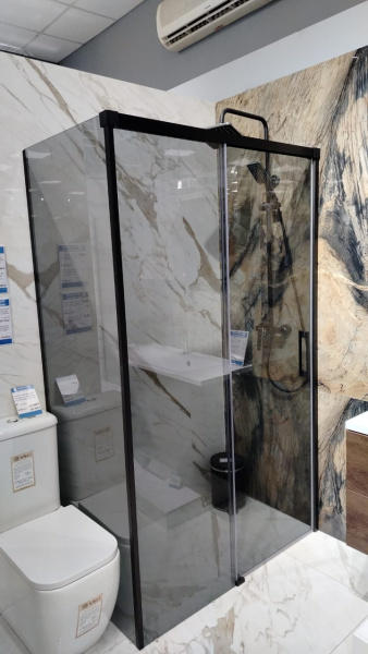 Душевой уголок Radaway Idea 10115120-54-01R + 10117070-01-01 120х70 профиль черный, прозрачное стекло Душевой уголок Radaway Idea 10115120-54-01R + 10117070-01-01 120х70 профиль черный, прозрачное стекло