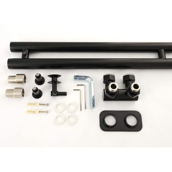 Полотенцесушитель водяной Сунержа Нюанс EU50+ 10х87 черный матовый Полотенцесушитель водяной Сунержа Нюанс EU50+ 10х87 черный матовый