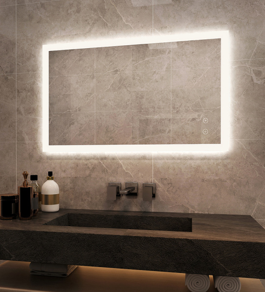 Зеркало с подсветкой AVS Жасмин 80x60 см, антипар Зеркало с подсветкой AVS Жасмин 80x60 см, антипар