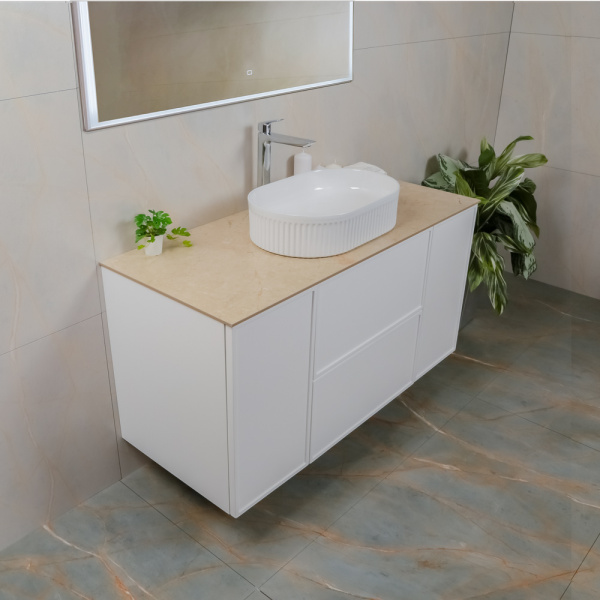 Тумба с раковиной AVS Палитра 120 (50x32) белая, 2 ящика и 2 дверки Тумба с раковиной AVS Палитра 120 (50x32) белая, 2 ящика и 2 дверки