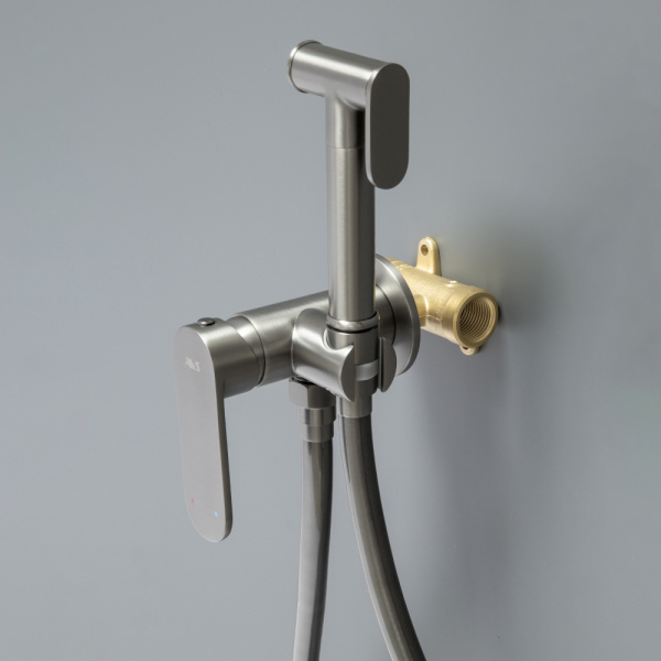 Гигиенический душ со смесителем AVS Beauty оружейная сталь Гигиенический душ со смесителем AVS Beauty оружейная сталь